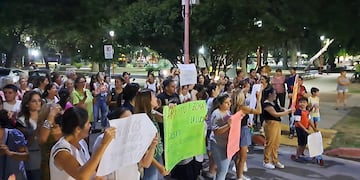 Protesta docentes en Arroyito