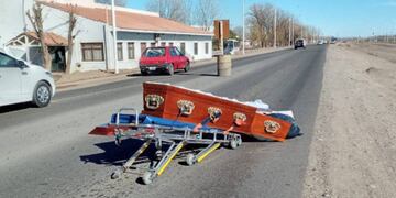 El accidente se produjo en plena Ruta 22 en horas del mediodía.