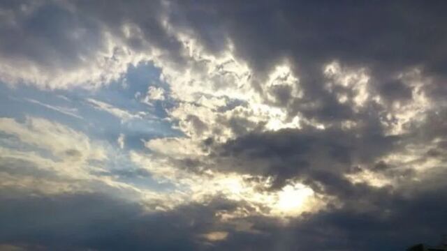 Cielo parcialmente nublado en Misiones.