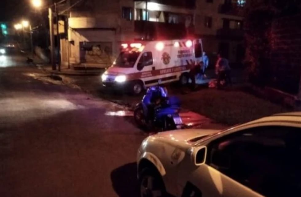 Oberá: accidente vial dejó a un motociclista herido