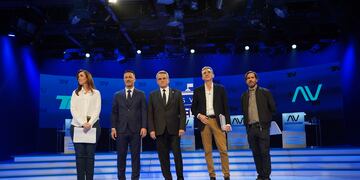 Villarruel, Petri, Rossi, Randazzo y Del Caño. Foto Clarín