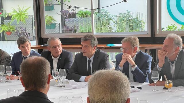 Coninagro: Sergio Massa con dirigentes de la Mesa de Enlace. Foto: La Voz.