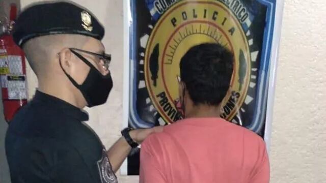 El sujeto saltó un muro para ingresar a la propiedad.