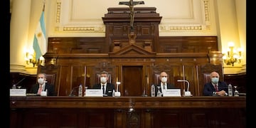 Los cuatro jueces actuales de la Corte Suprema de Justicia de la Nación (Foto: Archivo)