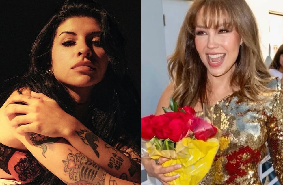 Cazzu le rindió homenaje a Thalía y cantó “No me enseñaste” en un show en México