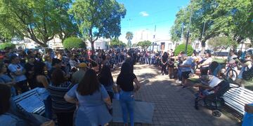 Movilización pidiendo justicia por Jorge Molina en Rafaela