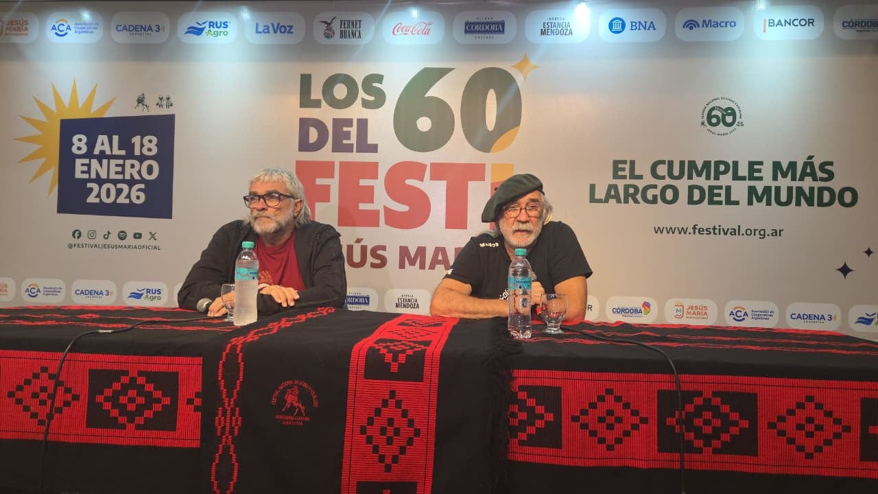 El Dúo Coplanacu habló sobre la visita del presidente Javier Milei al Festival de Jesús María. (Nicolás Luque/La Voz).