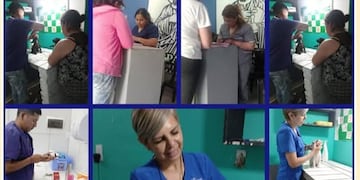 El municipio coordinó en San Pablo una jornada de vacunación y castración, con la dirección técnica de Antonia Díaz.