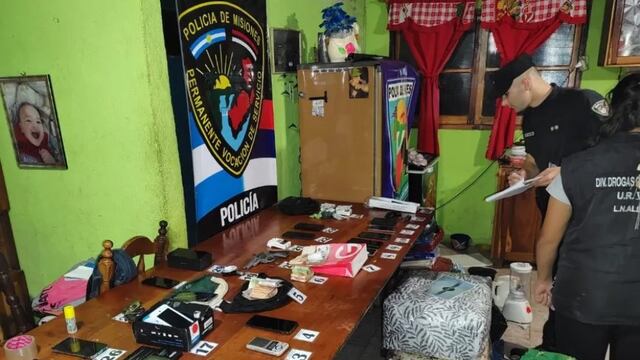 Desarticularon un narcokiosco en San Javier: hay dos detenidos y múltiples incautaciones.