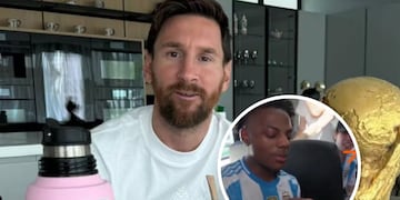 Cuánto cuesta el termo Stanley de Lionel Messi que le dieron a Speed en Argentina para que tomara mate