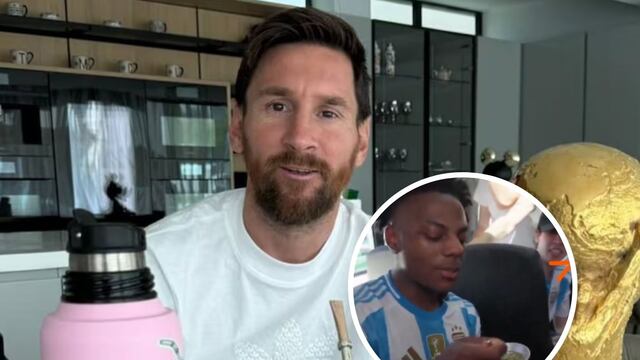 Cuánto cuesta el termo Stanley de Lionel Messi que le dieron a Speed en Argentina para que tomara mate