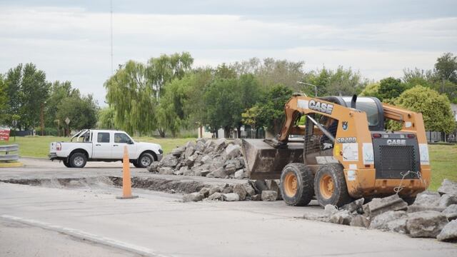 Vialidad Nacional realiza trabajos sobre la Ruta 19 en Arroyito