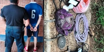 Fue detenido con objetos robados tras una persecución en Posadas.