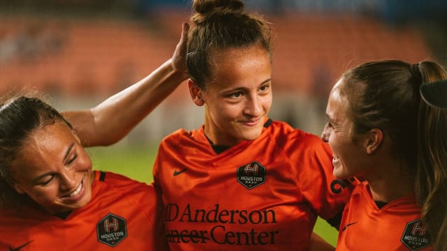 Paulina Gramaglia en el Houston Dash de Estados Unidos (Prensa Dash)