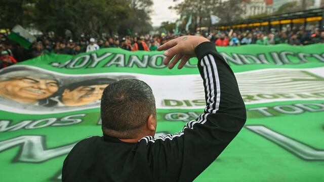 100% de aumento de paritarias y un 20% para los transportistas de larga distancia, esos son los pedidos que realiza el gremio que encabeza Pablo Moyano. Foto: Gentileza