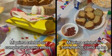 Festejó su cumpleaños con temática de los noventa y se volvió viral