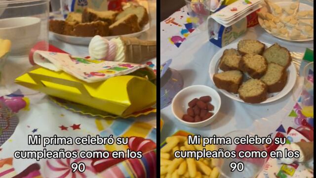 Festejó su cumpleaños con temática de los noventa y se volvió viral