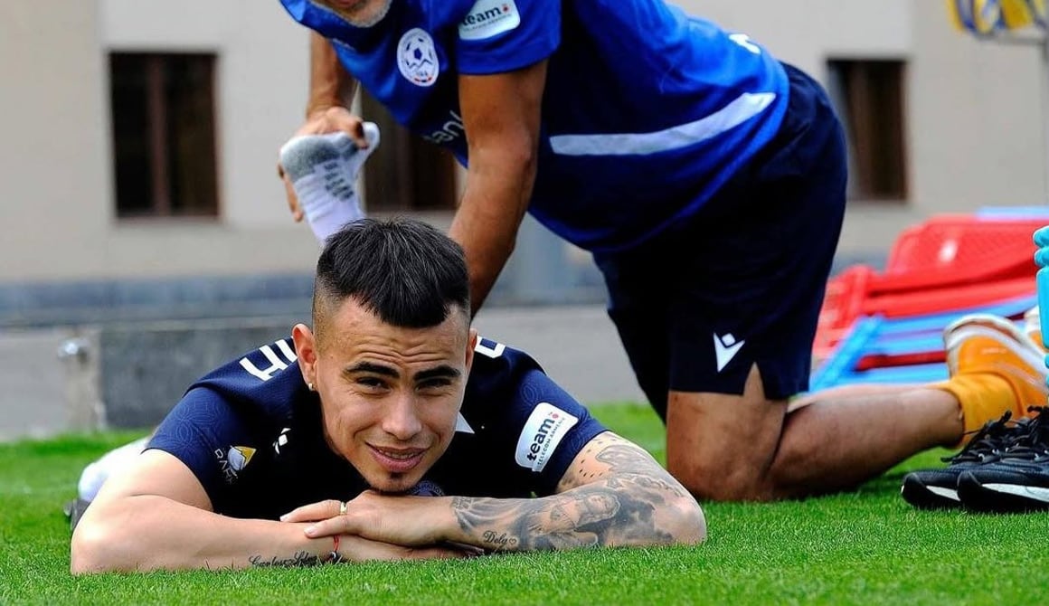 Zelarayán se pone a punto para los partidos con Armenia (Foto: Captura X).