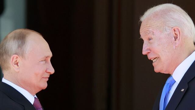 Vladimir Putin y Joe Biden, presidentes de Rusia y EE.UU. respectivamente.