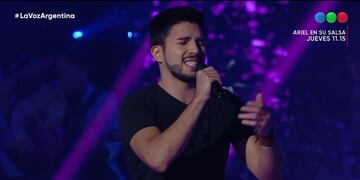 Brian Sáez, el joven tunuyanino de 18 años, compitió en las batallas de La Voz Argentina.