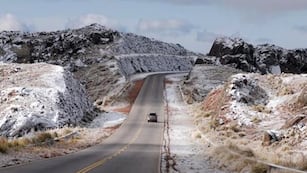 La nieve sorprendió este martes 28 de octubre en Córdoba. (Gentileza Sergio Moreyra/Ilustrativa).
