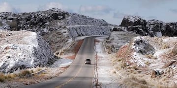 La nieve sorprendió este martes 28 de octubre en Córdoba. (Gentileza Sergio Moreyra/Ilustrativa).