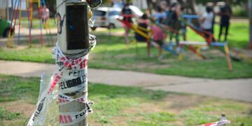 El poste donde el chico recibió la descarga (Pedro Castillo/LaVoz).
