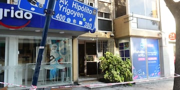 El lugar del incendio en barrio Nueva Córdoba.