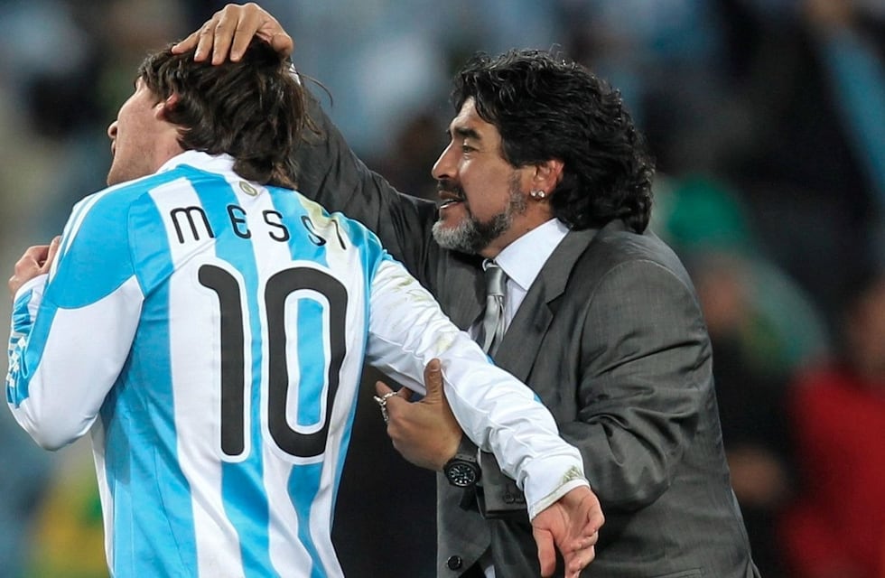 La significativa foto que eligió Lionel Messi para homenajear a Maradona