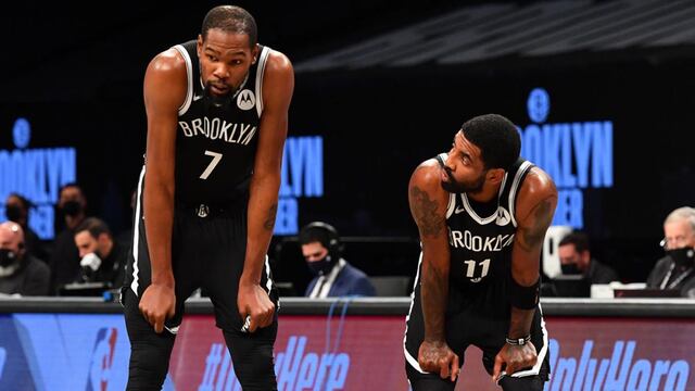 Kevin Durant y Kyrie Irving son las caras del fracaso de los Brooklyn Nets.