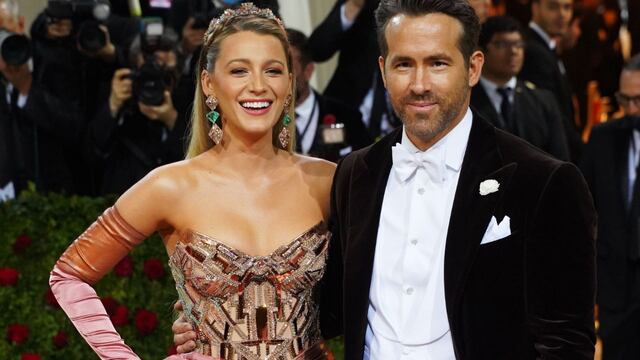 Blake Lively y Ryan Reynolds en el Met Gala 2023.