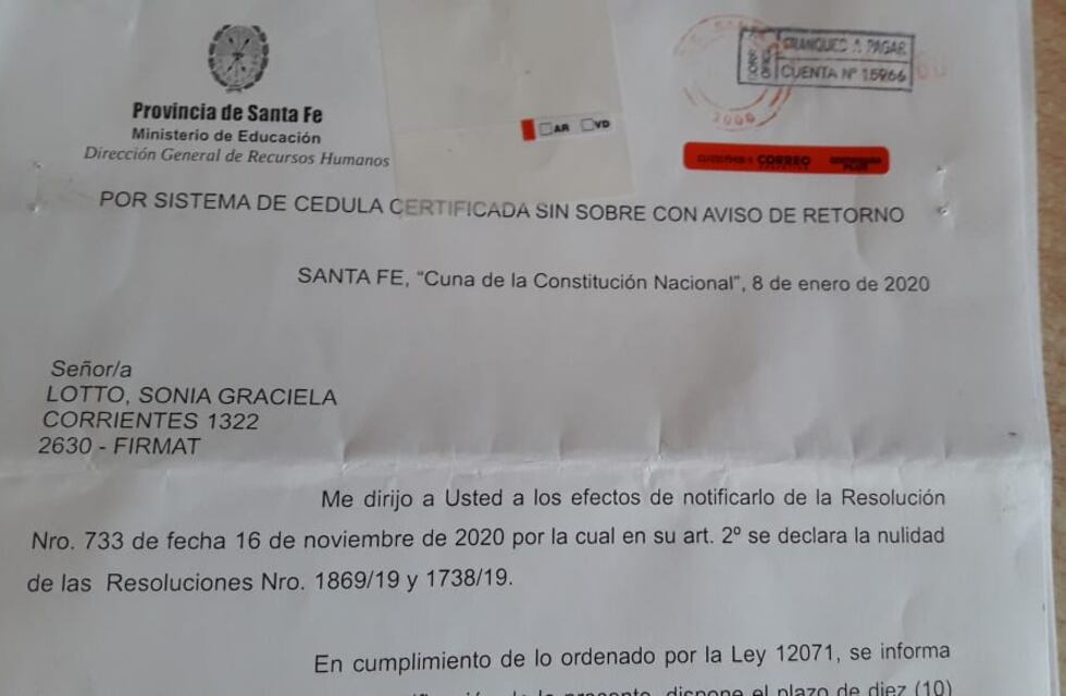 El mensaje viral de una docente a la que le revocaron la titularidad: “¿Dónde quedaron las ideas de Perón?”
