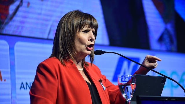 Patricia Bullrich presenta a Carlos Melconian como su referente en economía. (Pedro Castillo / La Voz)