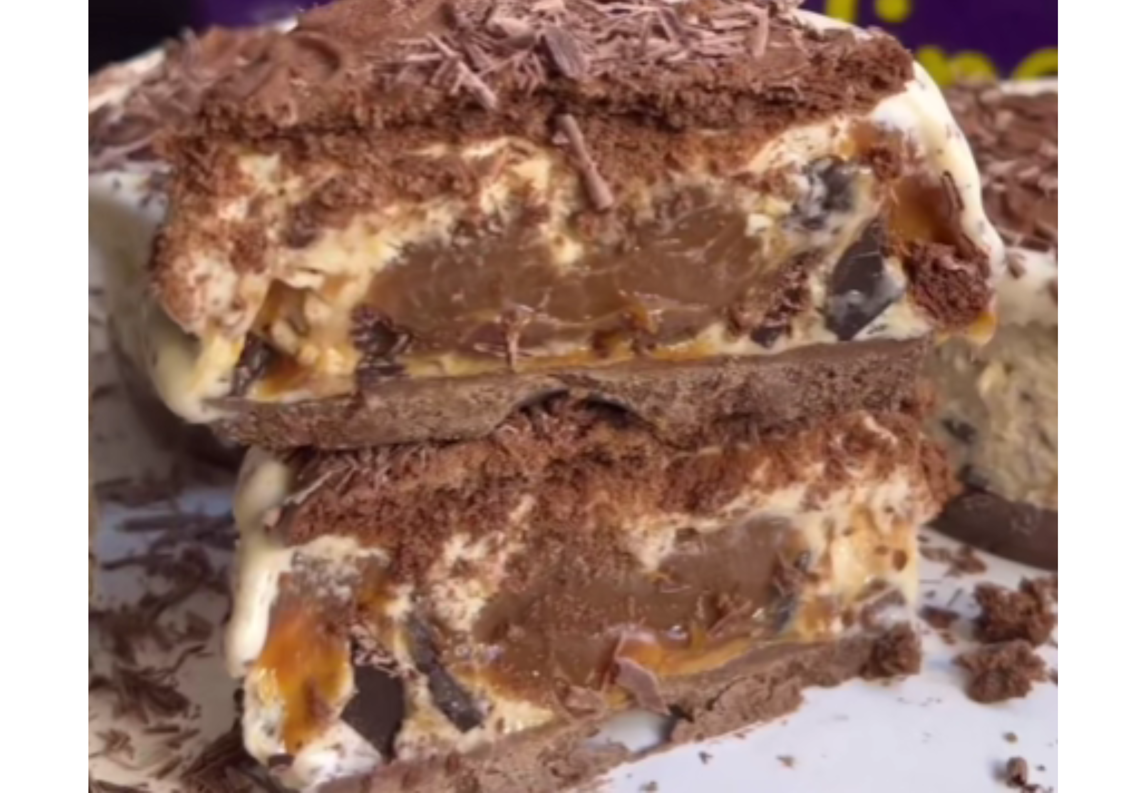 Así queda la opción rellena de dulce de leche.