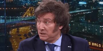 Javier Milei puso sobre la mesa la idea de privatizar los clubes. (A24)