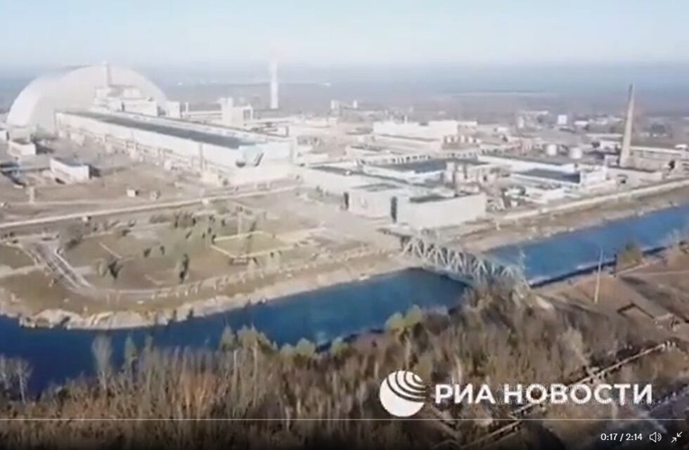 Video: el ejército ruso difundió imágenes desde Chernobyl