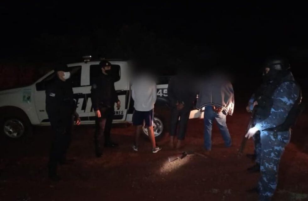 Tres hombres fueron detenidos tras atemorizar a los vecinos en el Paraje Cabure-í