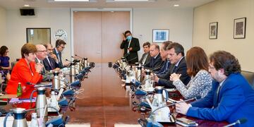 Una de las últimas reuniones entre Sergio Massa con el FMI.