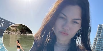Sofía “Jujuy” Jiménez se bañó en el Río Ganges y desató la polémica en redes: “Aguas contaminadas”