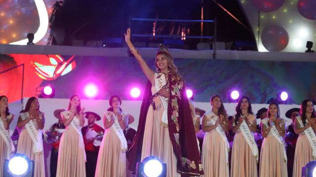 Milagros Canteros, la nueva reina de la Vendimia de San Rafael, representó al distrito de El cerrito.