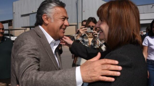 Alfredo Cornejo y Patricia Bullrich: la presidenta del PRO, remarcó que "no es el momento de hablar de fórmulas", de cara a las próximas lecciones.