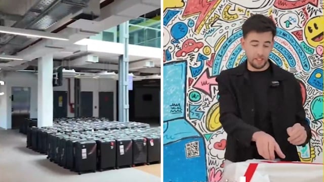 Fue a buscar la caja navideña y le dieron una valija llena de productos: “Un aeropuerto”