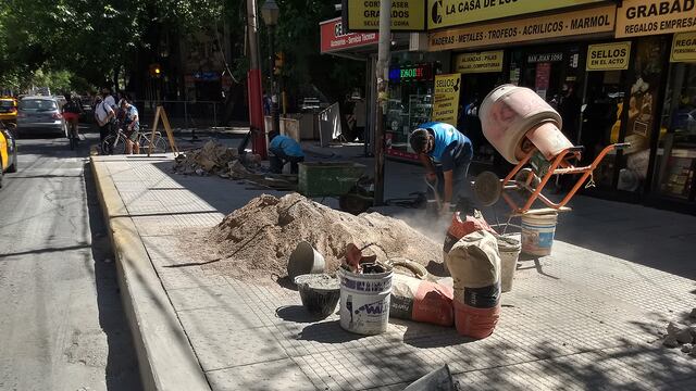 La Municipalidad de la Ciudad de Mendoza sigue ejecutando diferentes obras incluidas en el Plan de Reactivación Urbana