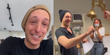 Gastón Massa celebró el fin de su quimioterapia. (Capturas de Instagram @gastonmassa)