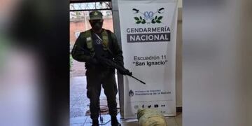 Jardín América: incautan casi 10 kilos de marihuana escondidas entre las malezas.