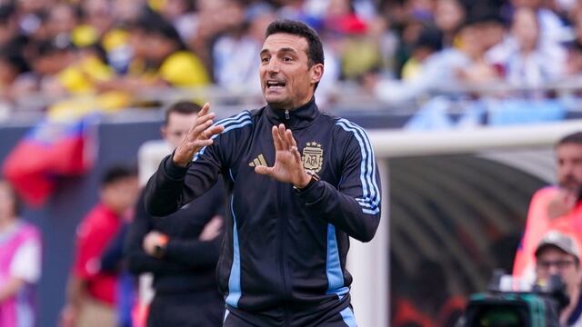 Lionel Scaloni habló luego del triunfo 1-0 de Argentina ante Ecuador, por el primer amistoso de cara a la Copa América. (Prensa AFA)