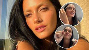 Oriana Sabatini volvió a tener cejas: se las tiñó ella misma y mostró su insólita reacción al ver el resultado