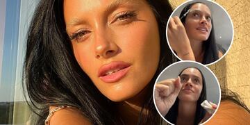 Oriana Sabatini volvió a tener cejas: se las tiñó ella misma y mostró su insólita reacción al ver el resultado