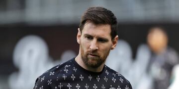 Lionel Messi no participó del último entrenamiento del PSG.