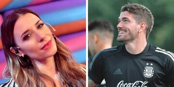 Mariana Brey y Rodrigo De Paul.